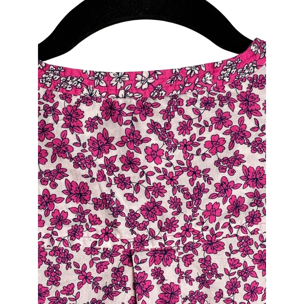 Coastal Preppy Cottagecore JCrew S Floral Liberty Style Romantic Blouse Pink - Picture 5 of 12